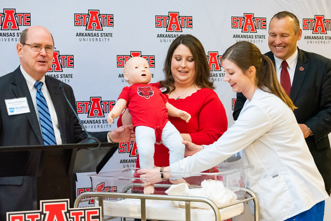 Blue Cross, faculty and SimBaby