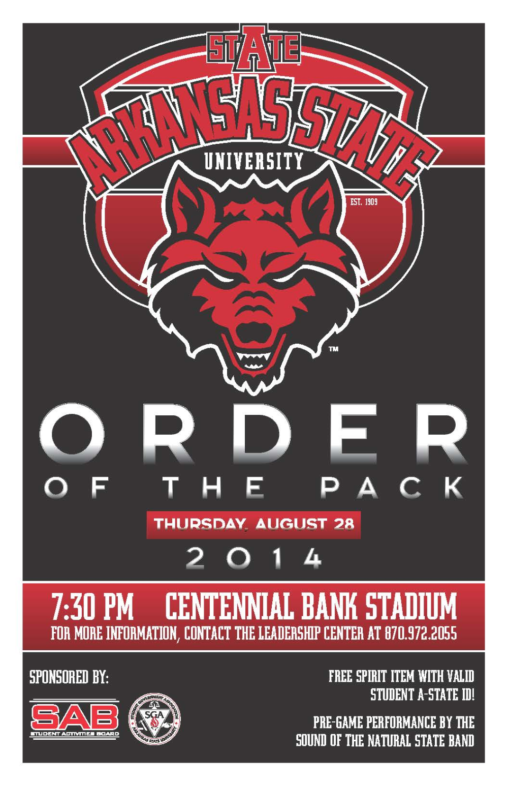 Students to Conduct 18th Annual &lsquo;Order of the Pack&rsquo; Thursday