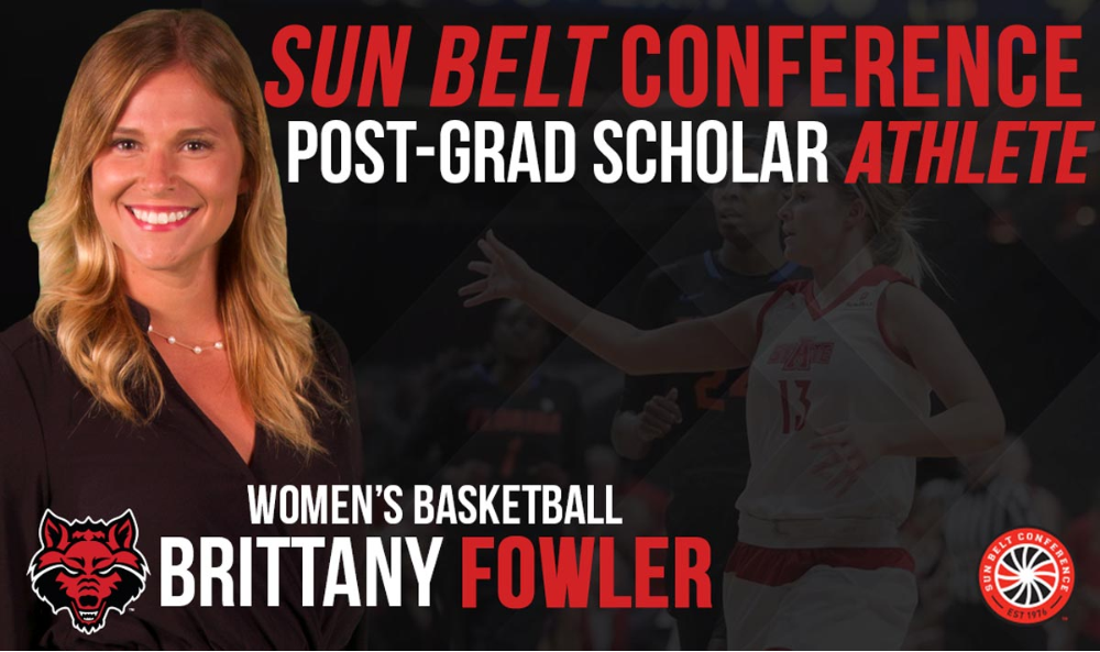 Fowler Named Female Sun Belt Postgraduate-Scholar Athlete