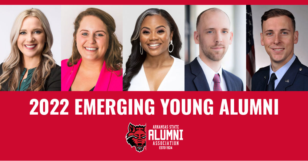 Five A-State Graduates to be Recognized as 2022 Emerging Young Alumni
