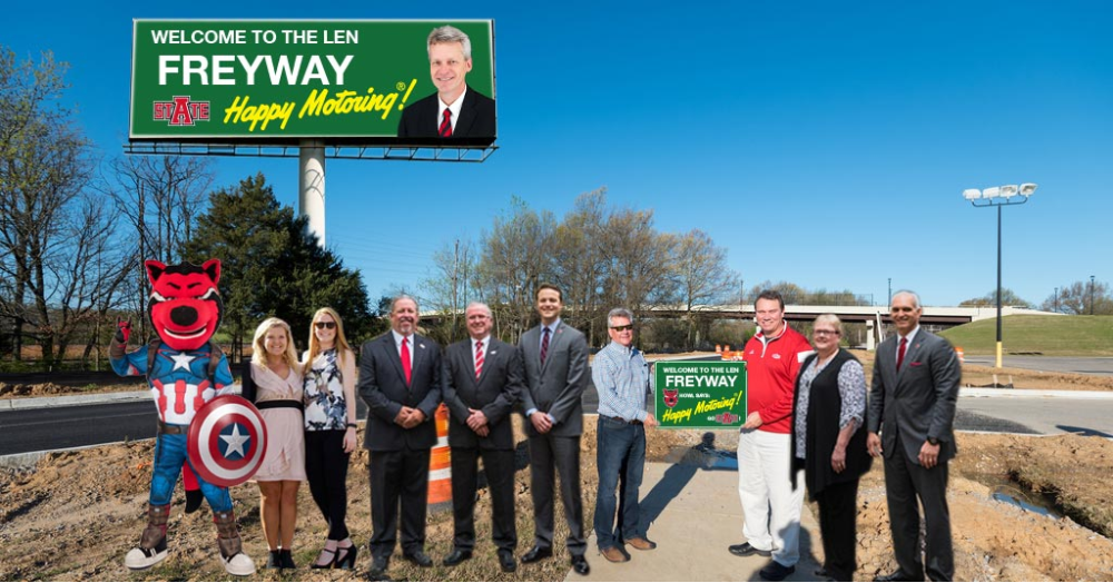 Arkansas State University Holds Dedication of the Len FreyWay