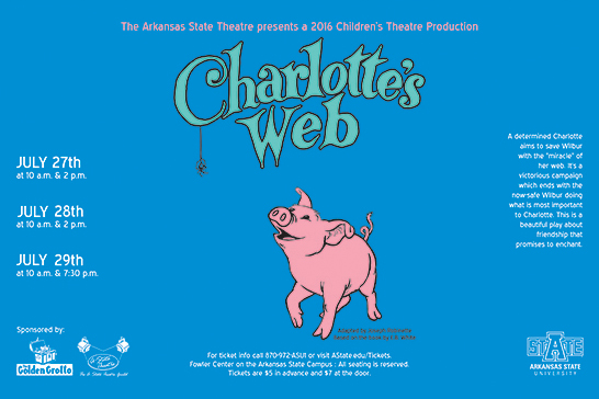 Summer Children&rsquo;s Theatre to Present 'Charlotte's Web'