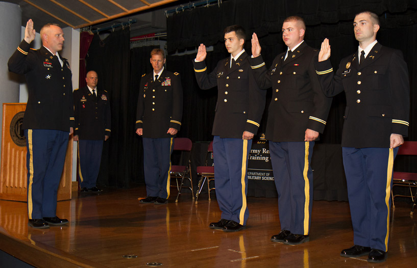 Military Science Conducts Commissioning Ceremony