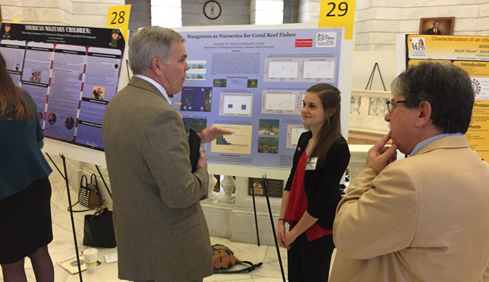 Undergraduate Students Present Research at Capitol Event
