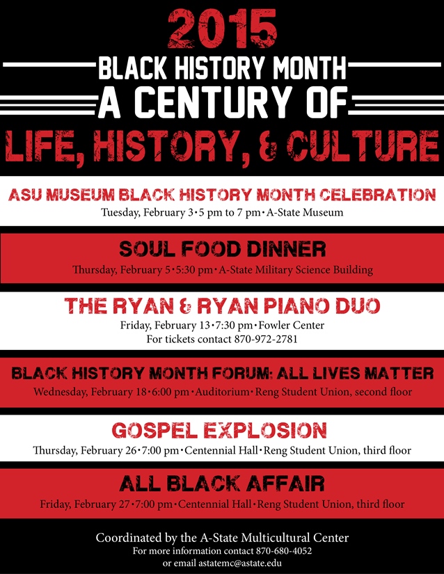 A-State Plans Black History Month Celebration
