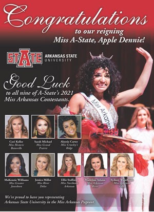 Four A-State Grads Make &lsquo;Top 15&rsquo; of 2021 Miss Arkansas Pageant